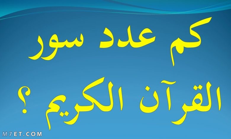 كم عدد سور القرآن