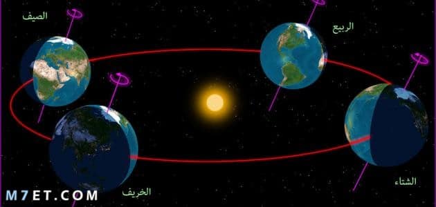 ما سبب حدوث الفصول الأربعة