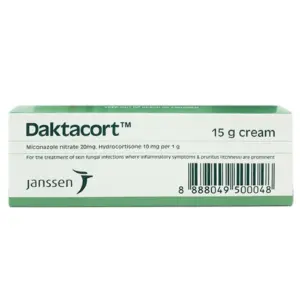 كريم دكتاكورت DAKTACORT 15 جرام لعلاج الفطريات والالتهابات الجلد