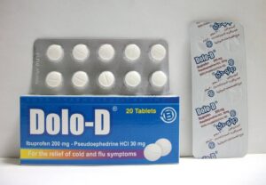 دواء دولو دي 20 قرص لعلاج نزلات البرد والانفلونزا