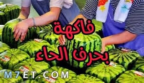 فاكهة بحرف الحاء